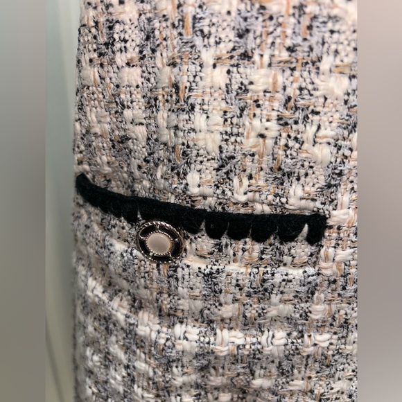 Wool plaid button up dress size medium (NWT) - Picture 4 of 7